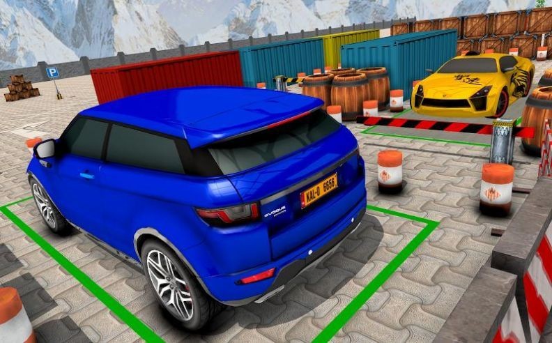 停车场和真正的主驾驶模拟器3D图3