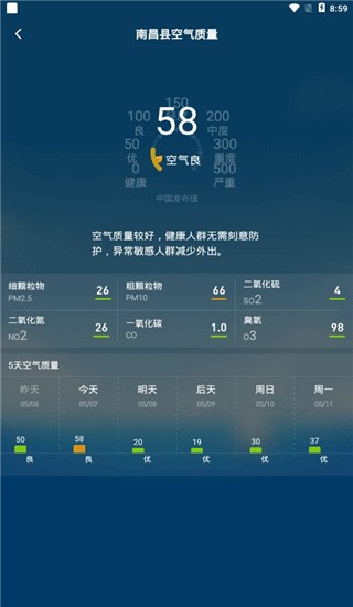 诸葛天气app v2.4.0安卓版图1