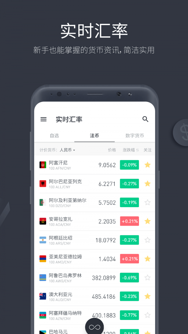 极简汇率app手机客户端图2